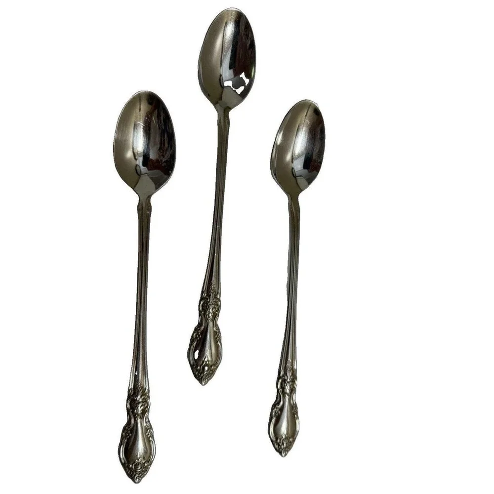 Oneida Community Viola-Viola Iced Tea Spoons 7.25